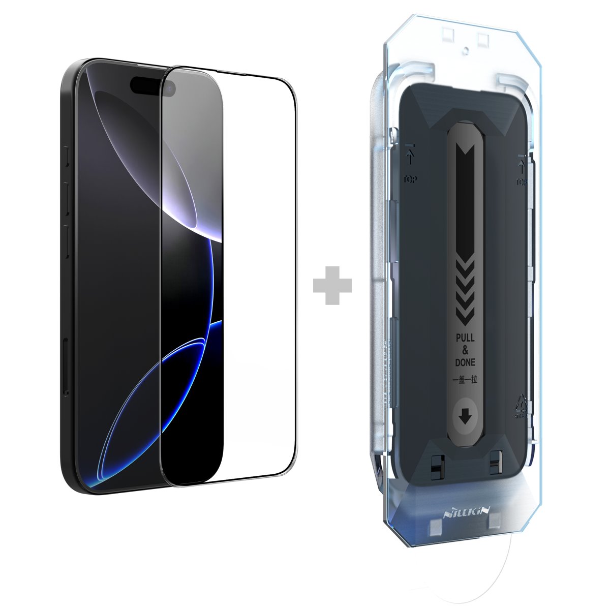 Levně Tvrzené sklo Nillkin 2.5D CP+ PRO Black pro Apple iPhone 16 Pro (s aplikátorem)