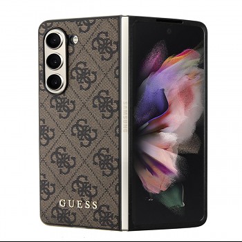 Zadní kryt Guess 4G Charm pro Samsung Galaxy Z Fold 5 Brown