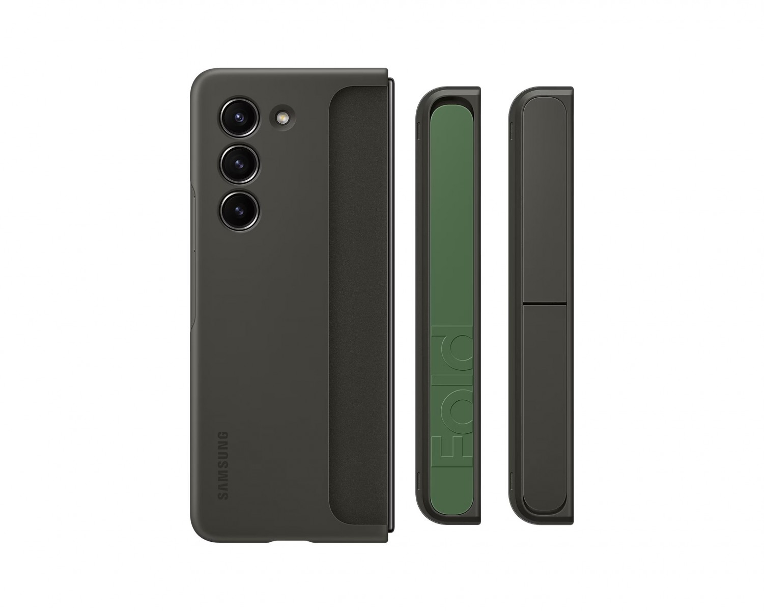Levně Zadní kryt EF-MF946CBE Samsung Standing s Popruhem pro Galaxy Z Fold 5 Graphite