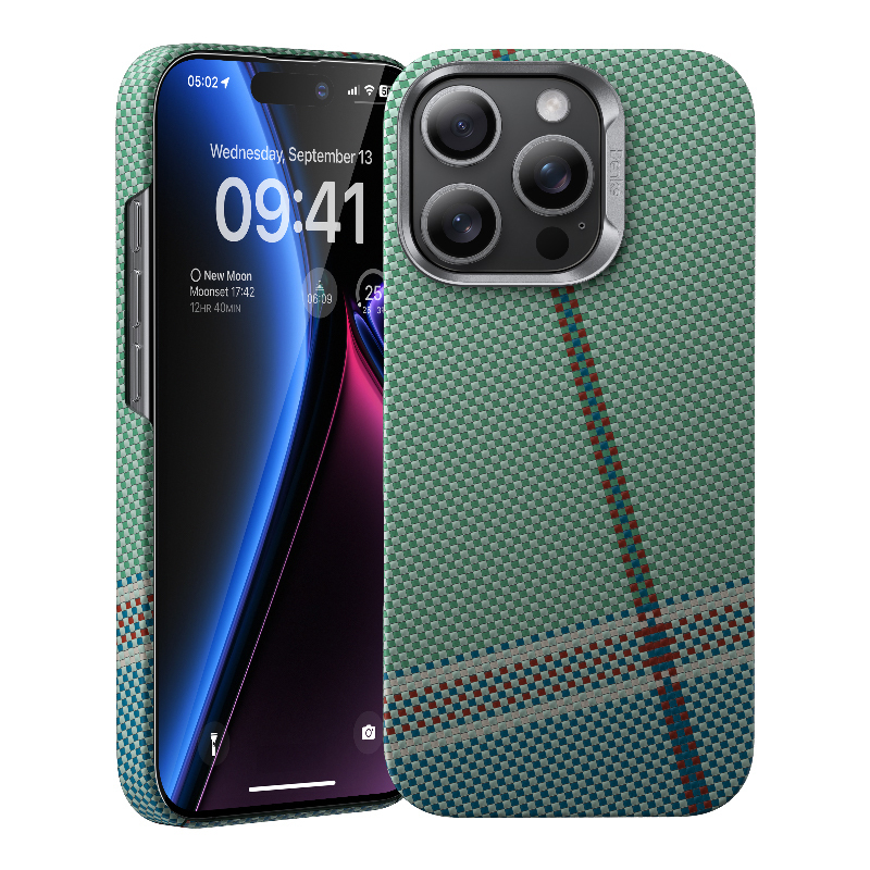 Levně Zadní kryt Benks PassionGreen Kevlar 600D pro iPhone 16 Pro