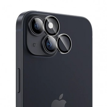 Tvrzené sklo Benks Warrior Lens Protector na fotoaparát pro iPhone 15-15 Plus černé
