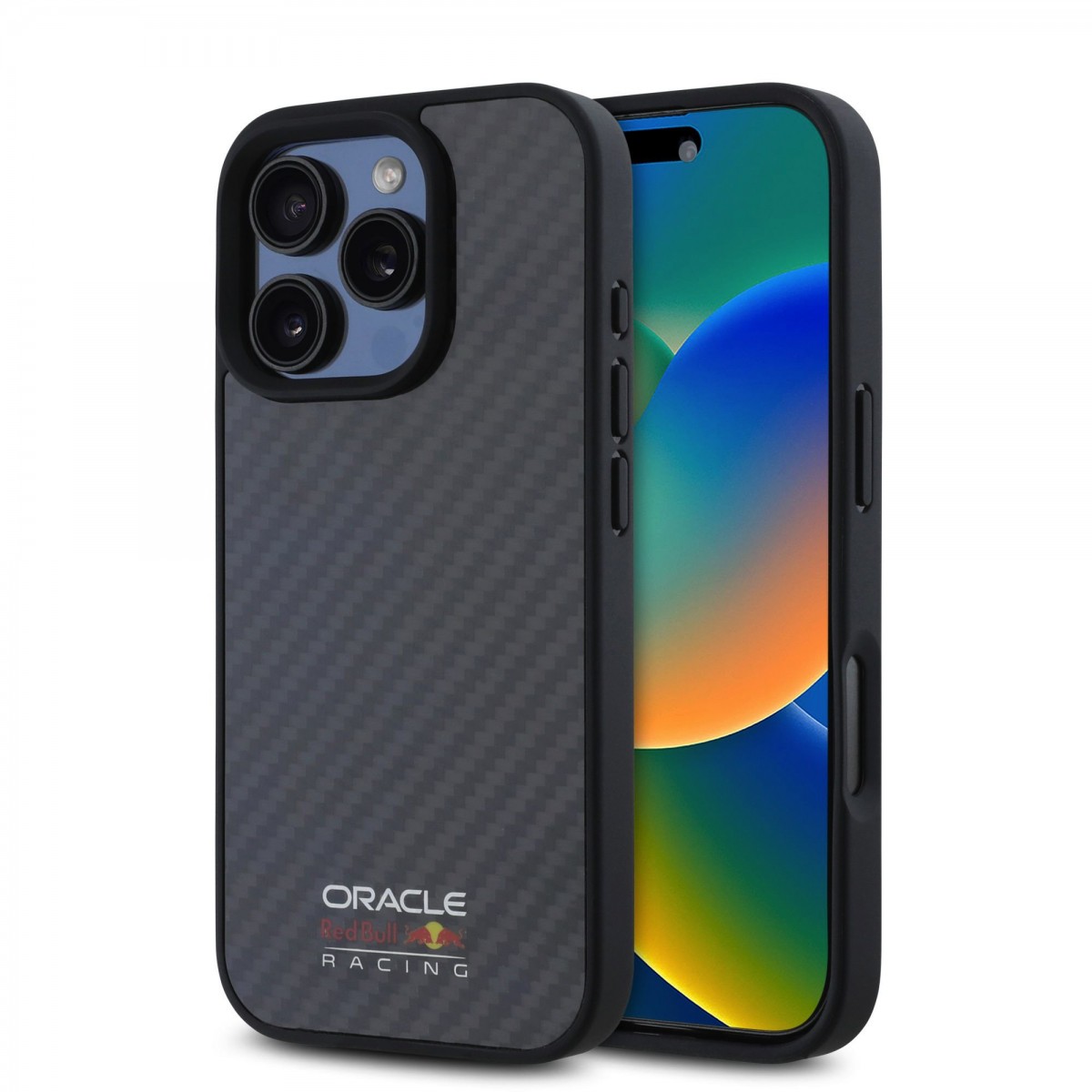 Levně Zadní kryt Red Bull Carbon Shiny Logo MagSafe pro iPhone 16 Pro Max Black