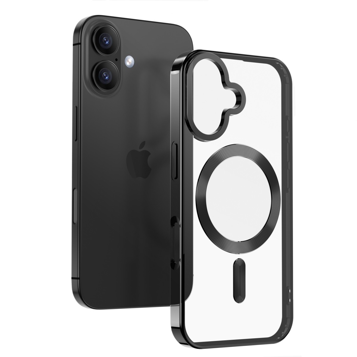 Levně Zadní kryt Swissten Clear Jelly Magstick Metallic pro iPhone 16 Plus černý