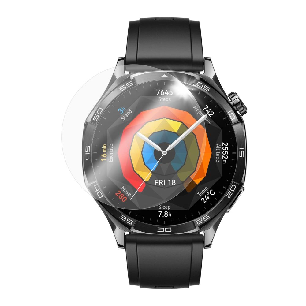 Levně Ochranné tvrzené sklo FIXED pro smartwatch Huawei GT 5 46mm, 2 ks v balení, čiré