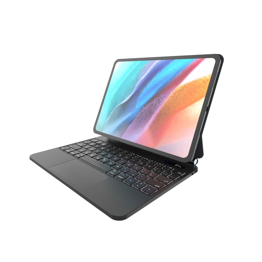 Levně Pouzdro s bezdrátovou klávesnicí s magnetickým uchycením FIXED Typee pro Apple iPad Pro 11" M4 2024, CZ, černé