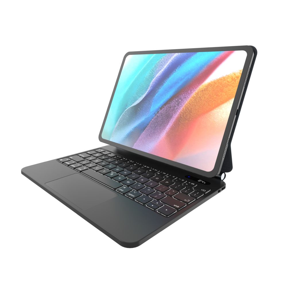 Levně Pouzdro s bezdrátovou klávesnicí s magnetickým uchycením FIXED Typee pro Apple iPad Pro 11" M4 2024, EN, černé