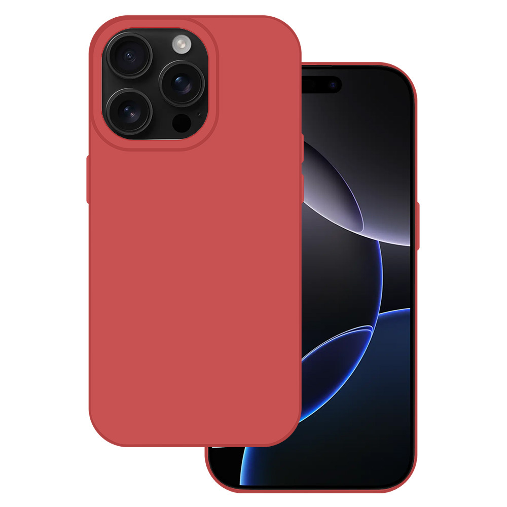 Levně Zadní kryt Tel Protect Silicone Premium pro iPhone 16 coral