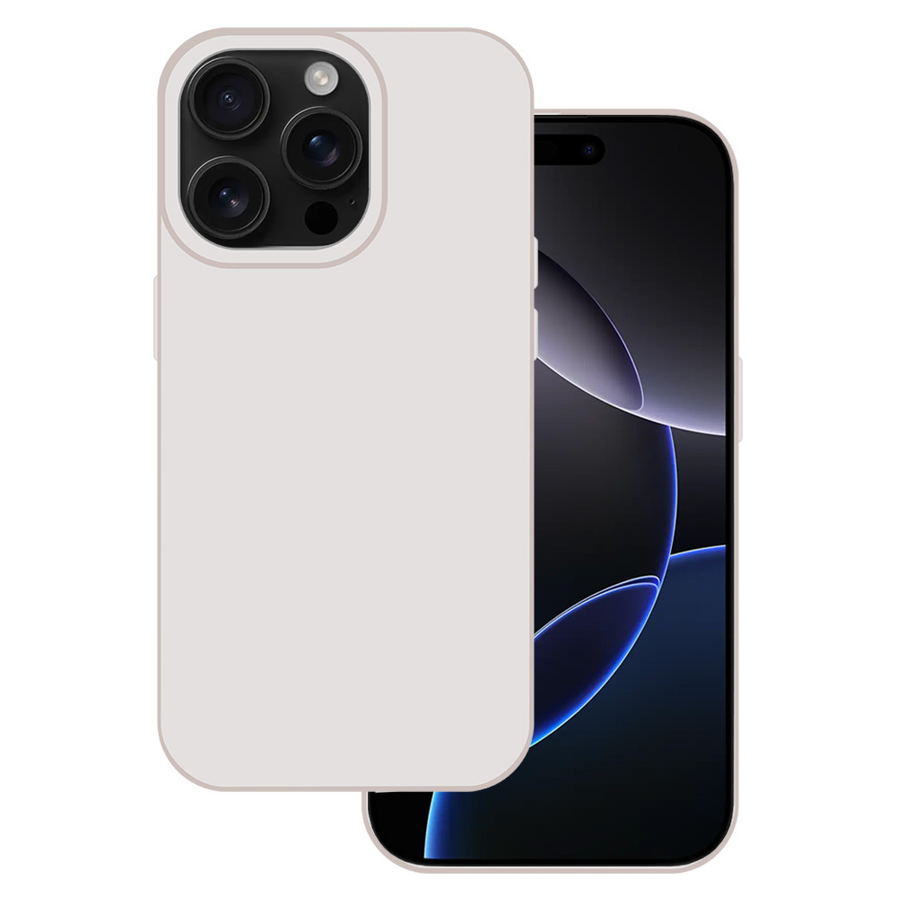 Levně Zadní kryt Tel Protect Silicone Premium pro iPhone 16 powder