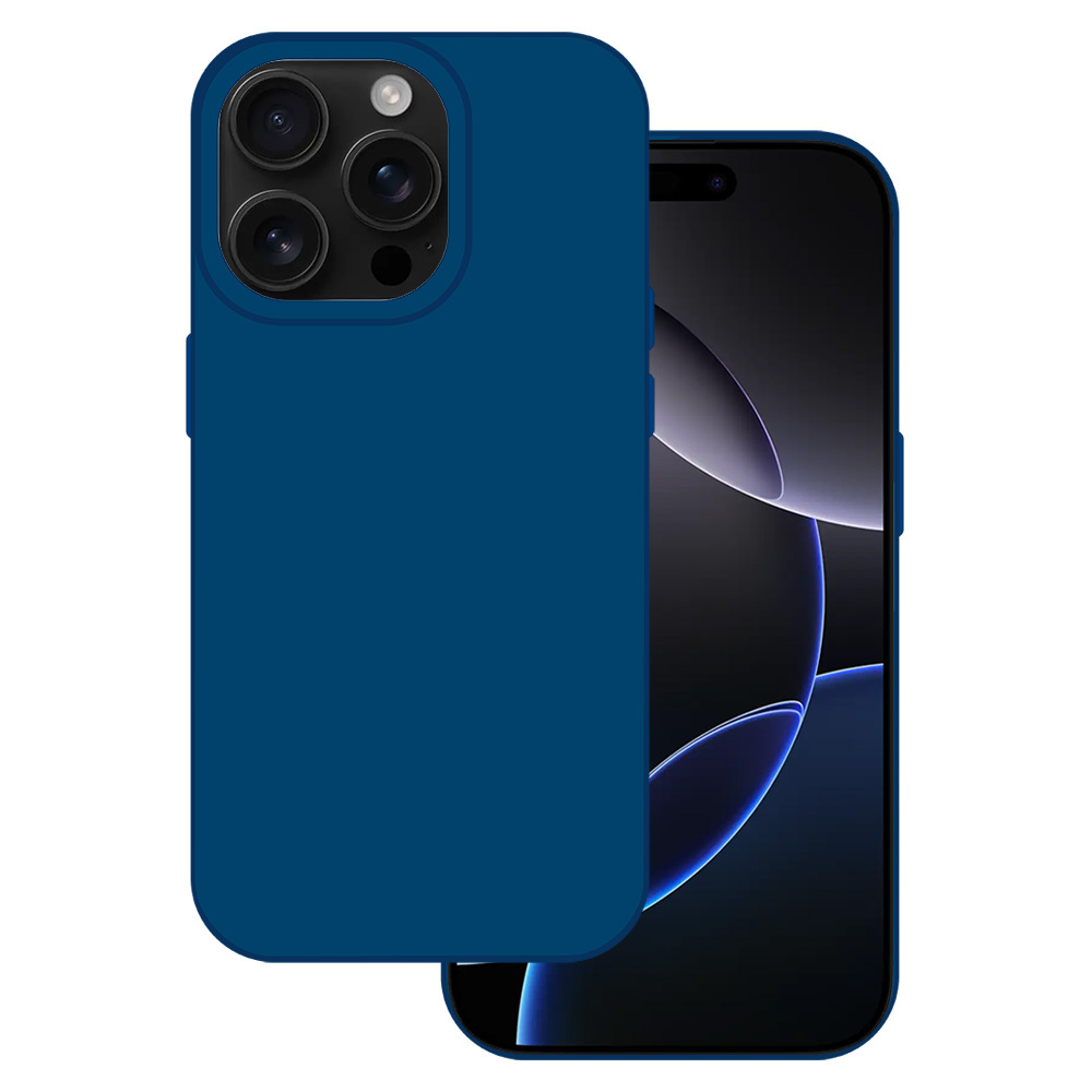 Levně Zadní kryt Tel Protect Silicone Premium pro iPhone 16 navy