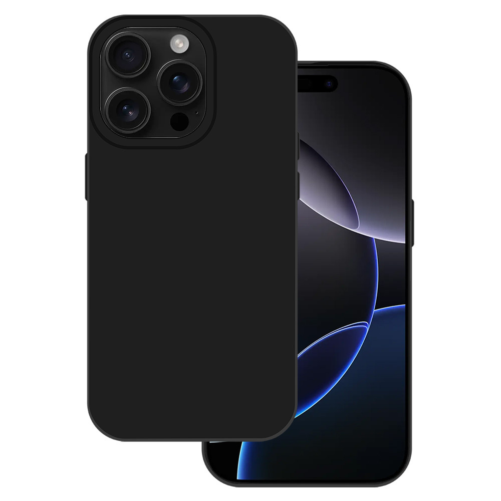 Levně Zadní kryt Tel Protect Silicone Premium pro iPhone 16 Pro black