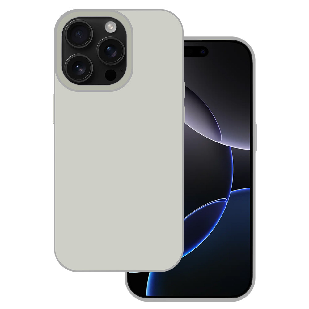 Levně Zadní kryt Tel Protect Silicone Premium pro iPhone 16 Pro titanium