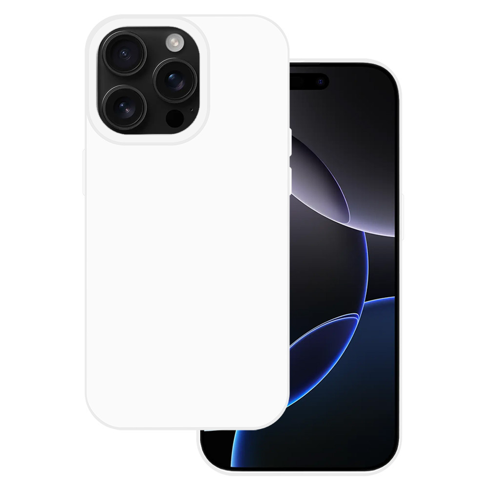 Levně Zadní kryt Tel Protect Silicone Premium pro iPhone 16 Pro Max white