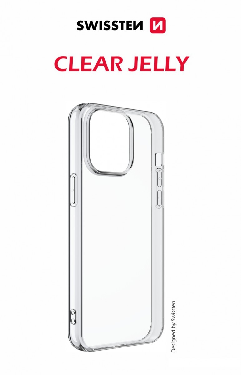Levně Zadní kryt Swissten Clear Jelly pro iPhone 16e průhledný