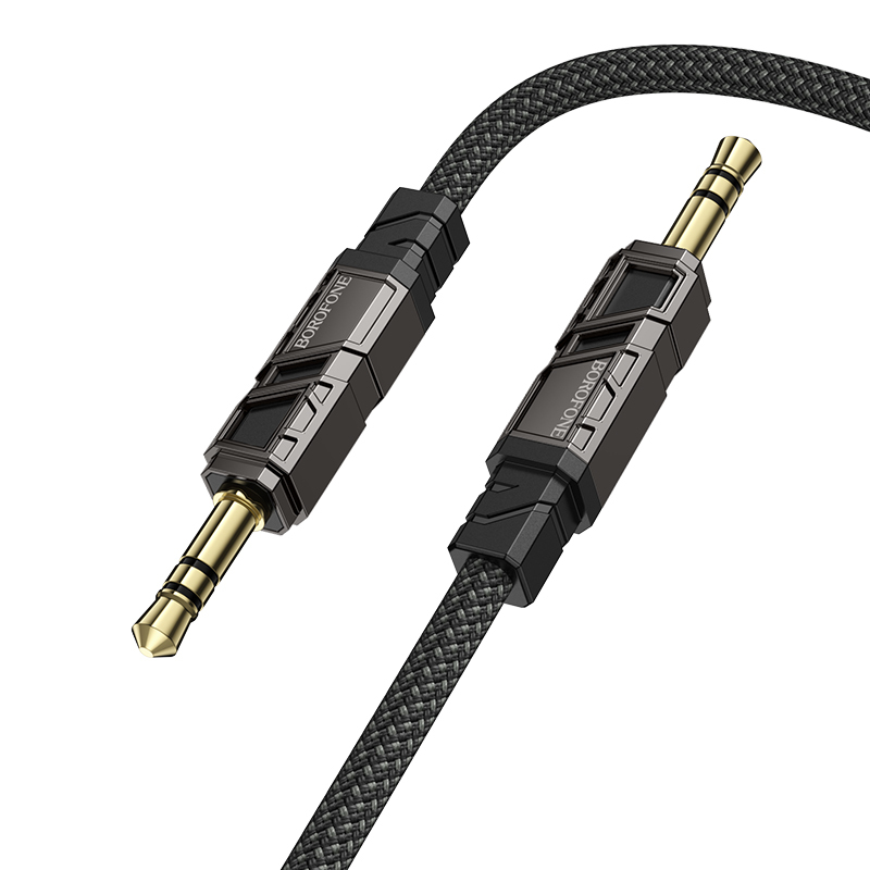 Levně Kabel Borofone BL22 Dignity jack 3,5 mm - jack 3,5 mm 1m černý