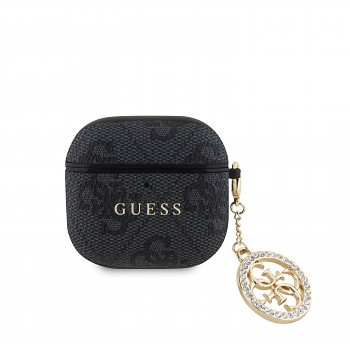 Pouzdro Guess 4G Script PC/PU Charm pro AirPods 4 Black