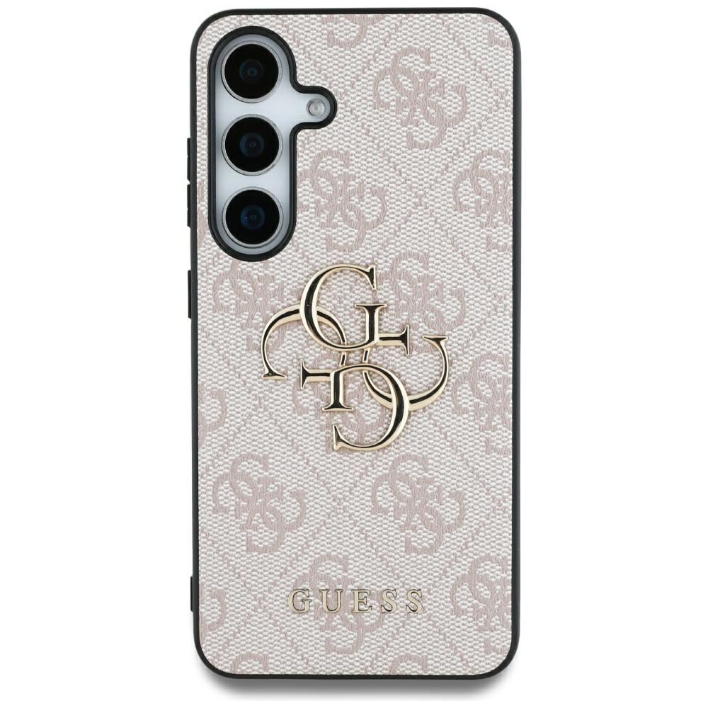 Levně Originální zadní kryt GUESS Big 4G Classic Logo pro Samsung Galaxy S25 Ultra pink