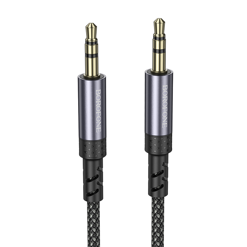 Levně Kabel Borofone BL24 Graceful jack 3,5 mm - jack 3,5 mm 1m černý