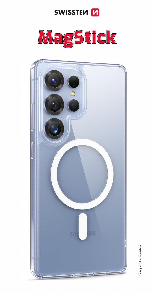 Levně Zadní kryt Swissten Clear Jelly Magstick pro Samsung S25 Ultra průhledný