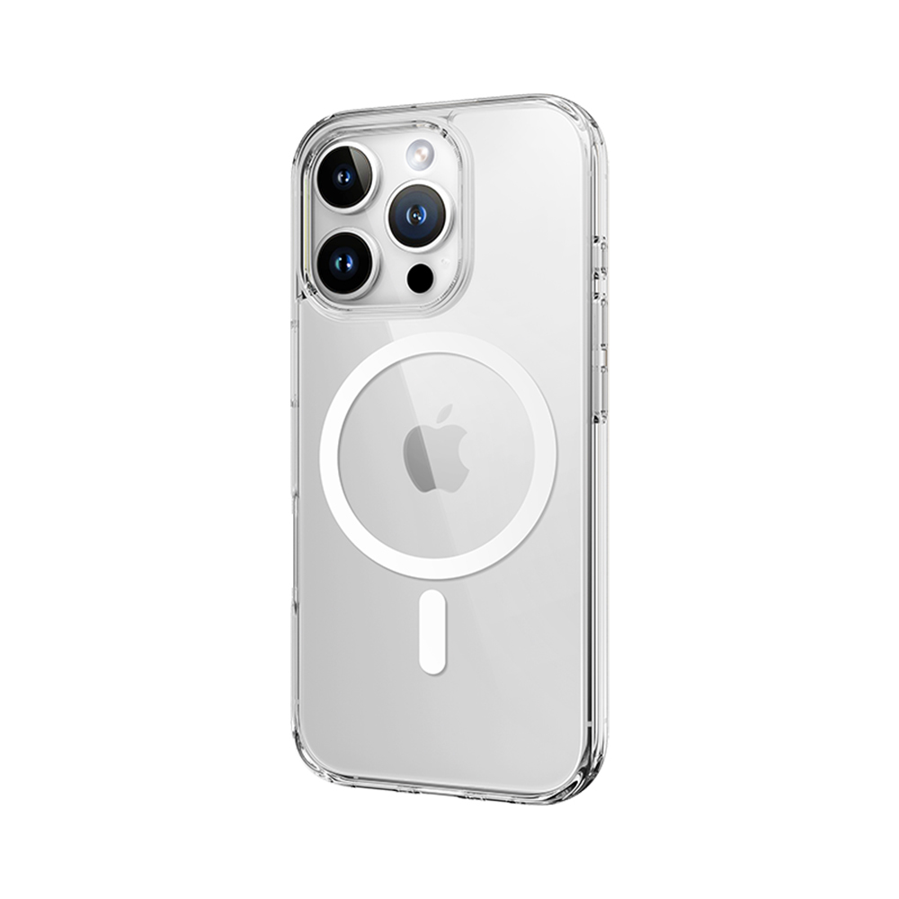 Levně Zadní kryt Rock Crystal Series Magnetic pro iPhone 16 Plus transparentní