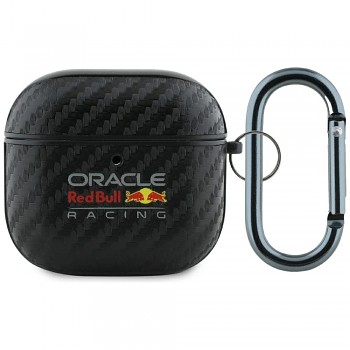 Originální pouzdro RED BULL PU Carbon Logo pro Airpods 4 černé