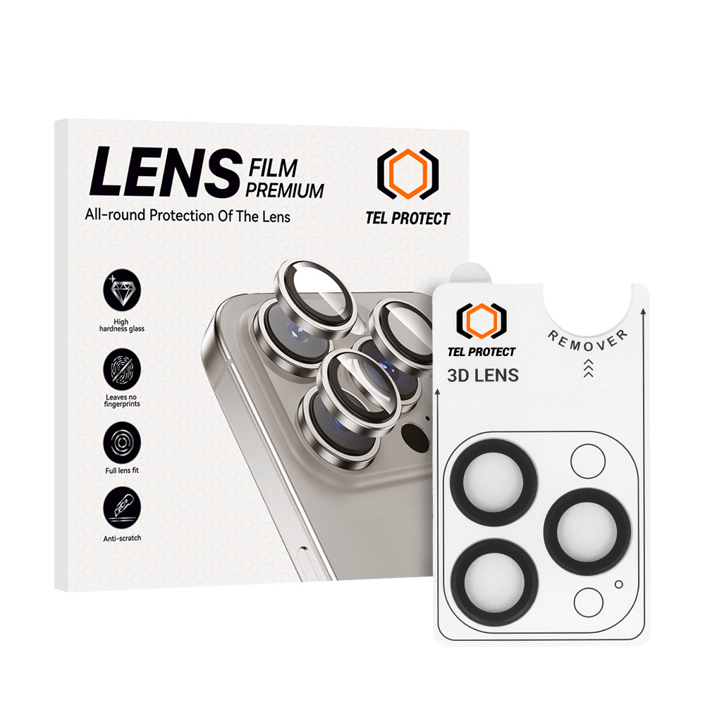 Levně Tvrzené sklo Tel Protect 3D Lens na fotoaparát pro iPhone 14 Pro-14 Pro Max black
