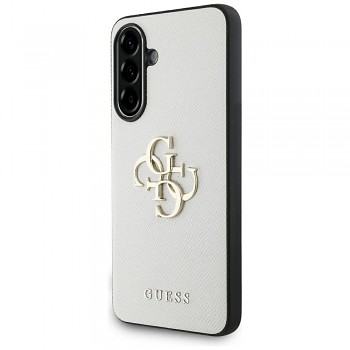 Zadní kryt GUESS Grained Big 4G Small Classic Logo pro Samsung Galaxy A56 beige