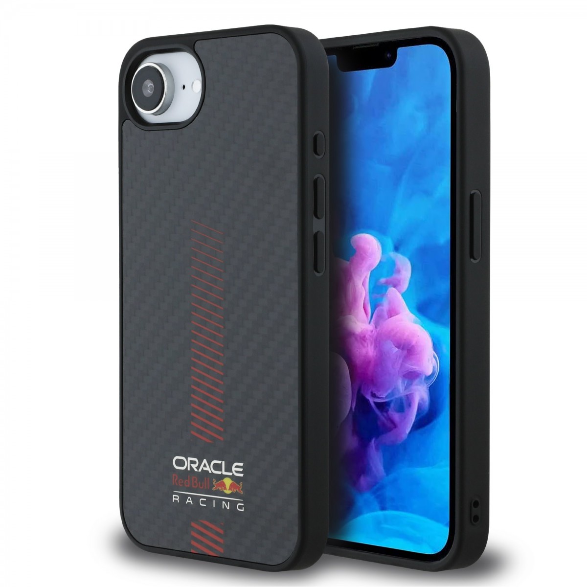 Levně Zadní kryt Red Bull Carbon Powerbar MagSafe pro iPhone 16e Black