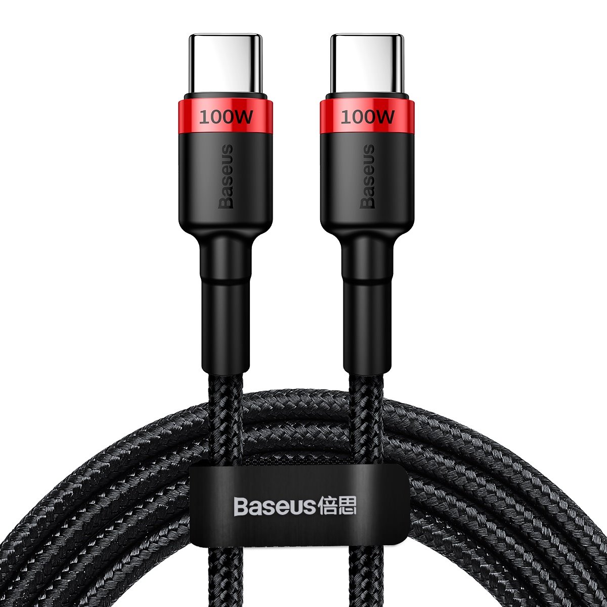Levně Datový kabel Baseus Cafule Flash Charging USB-C - USB-C 100W 2m Red-Black