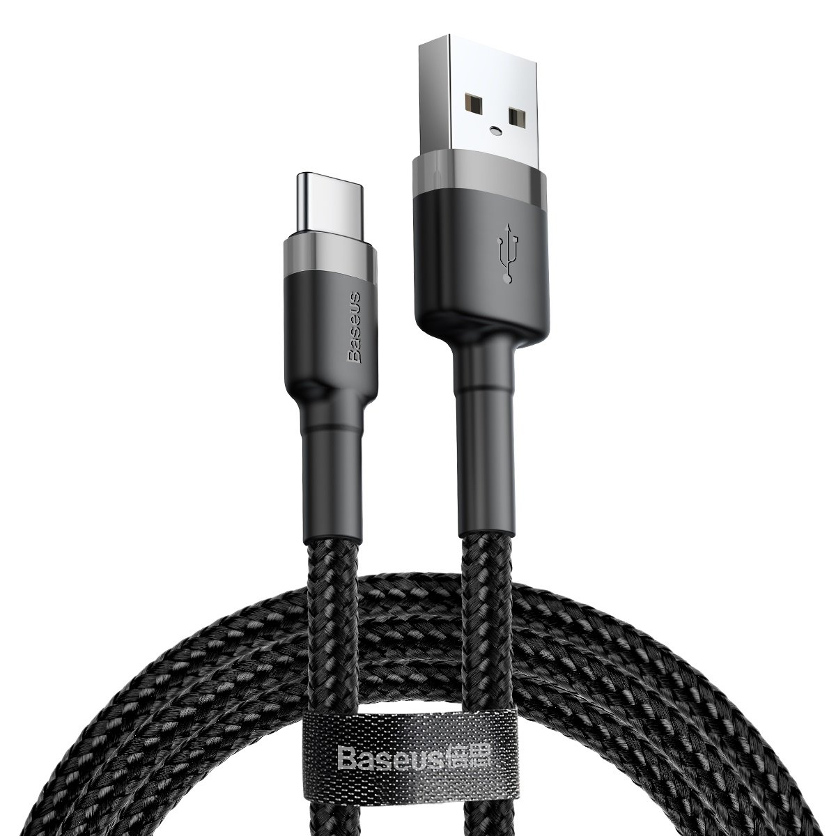 Levně Datový kabel Baseus Cafule Series USB-A - USB-C 2A 2m Gray-Black