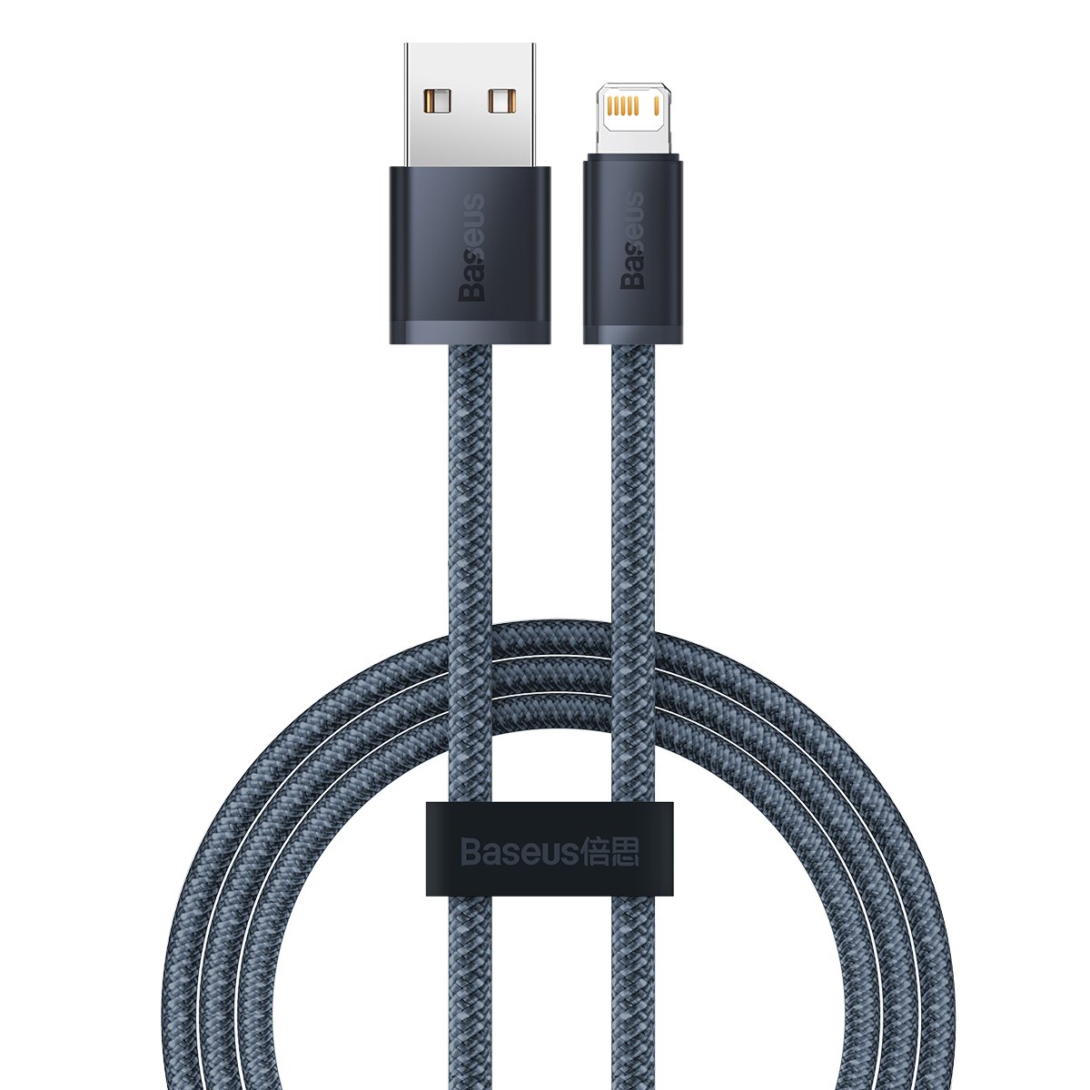 Levně Datový kabel Baseus Dynamic Series Fast Charging USB-A - Lightning 2.4A 1m Slate Gray