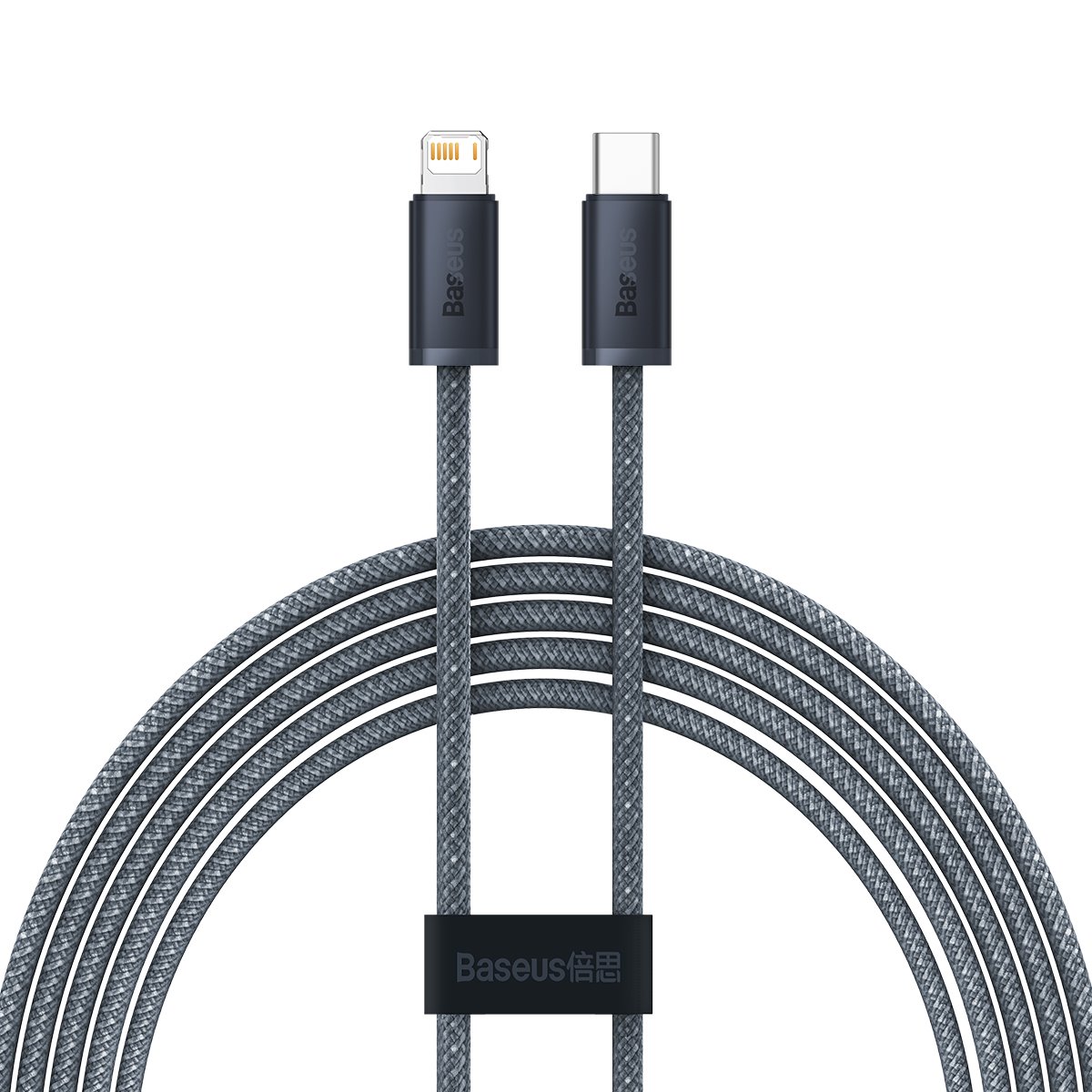 Levně Datový kabel Baseus Dynamic Series Fast Charging USB-C - Lightning 20W 2m Slate Gray