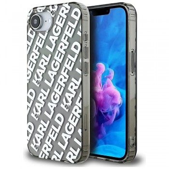 Zadní kryt KARL LAGERFELD IML Repeat Logo pro iPhone 16e silver