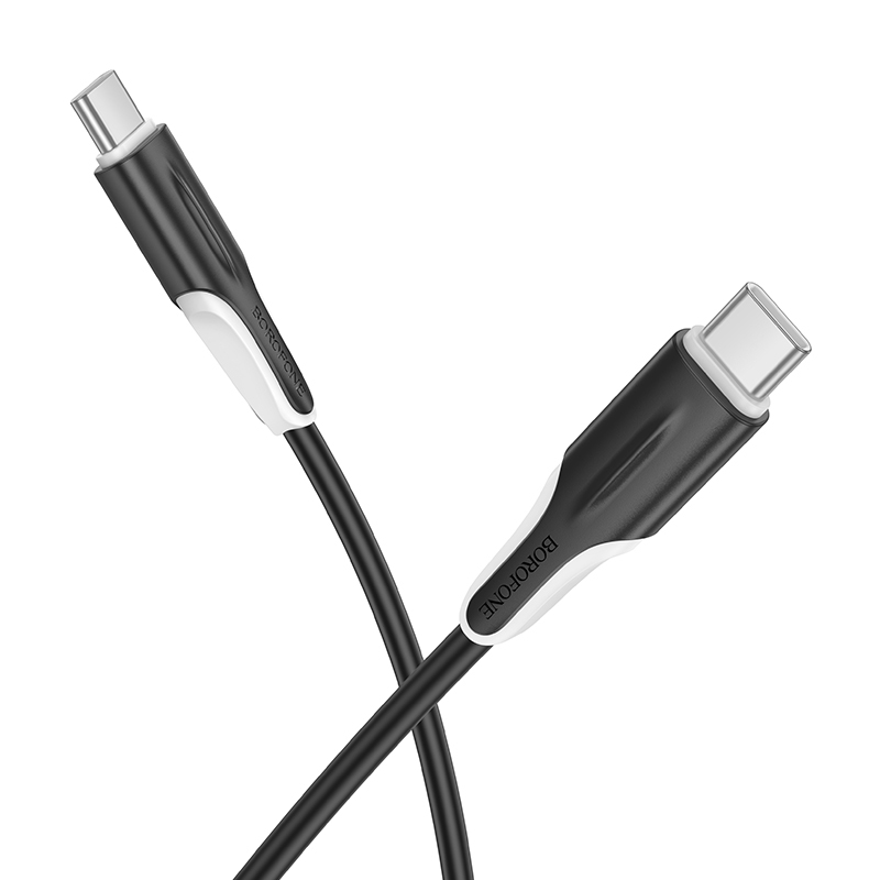 Levně Datový kabel Borofone BX119 New USB-C - USB-C PD 60W 1m black