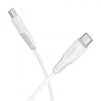 Datový kabel Borofone BX119 New USB-C - USB-C PD 60W 1m white