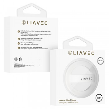 Prsten na mobil Liavec Magsafe white