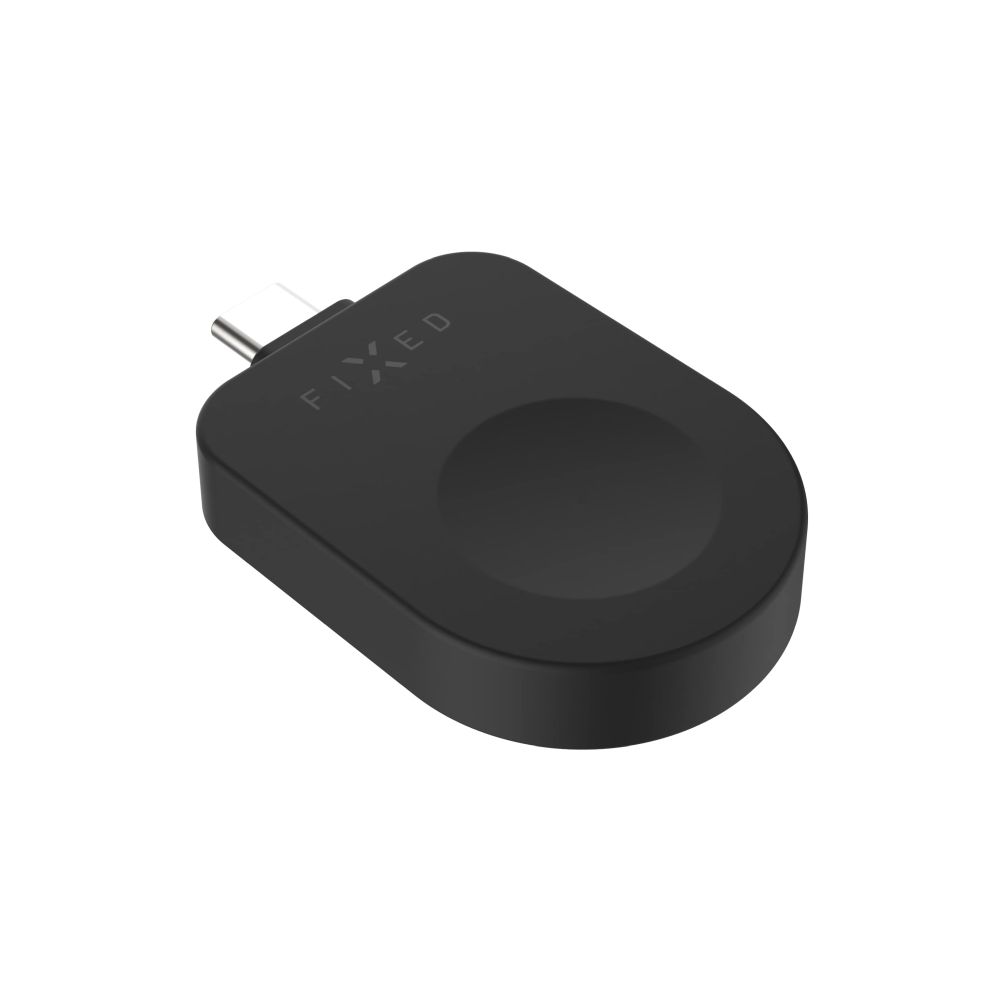 Levně Nabíjecí USB-C adaptér FIXED pro Apple Watch kompatibilní s Powerstation Uni, černý