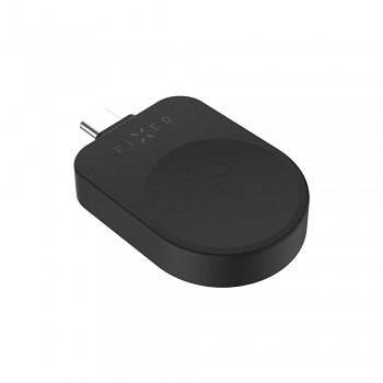 Nabíjecí USB-C adaptér FIXED pro Samsung Galaxy Watch kompatibilní s Powerstation Uni, černý
