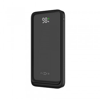 Powerbanka FIXED Zen2 10 s LCD displejem a výstupem PD 20W, 10 000 mAh, černá