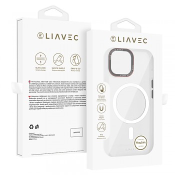 Zadní kryt Liavec Hybrid Magsafe Clear pro iPhone 15
