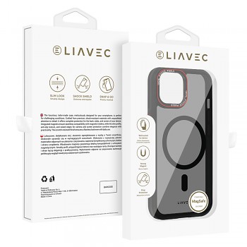 Zadní kryt Liavec Hybrid Smoke Magsafe pro iPhone 15