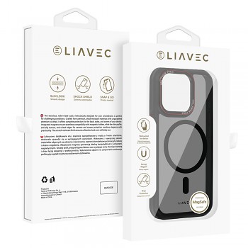 Zadní kryt Liavec Hybrid Smoke Magsafe pro iPhone 16 Pro Max
