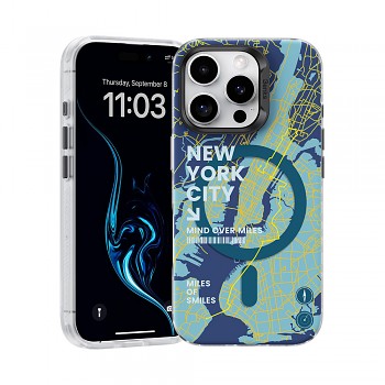 Zadní kryt Benks Magnetic City New York pro iPhone 16 Pro