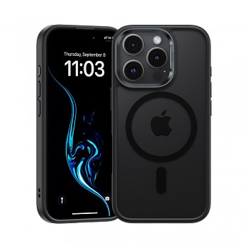 Zadní kryt Benks Magnetic Mist Metal Frame pro iPhone 16 Pro Max black
