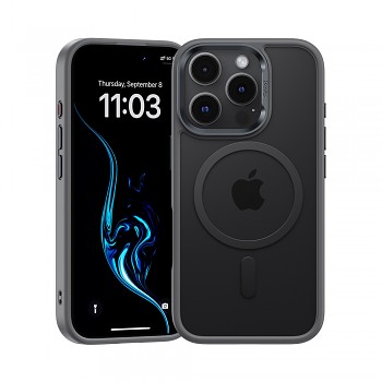Zadní kryt Benks Magnetic Mist Metal Frame pro iPhone 16 Pro Max grey