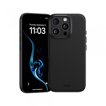 Zadní kryt Benks Magnetic Vita Pro Silicone pro iPhone 16 Pro black