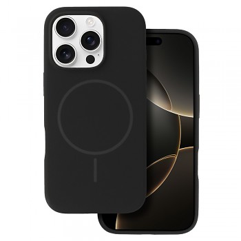 Zadní kryt Magsafe Slim Silicone pro iPhone 16 Pro black