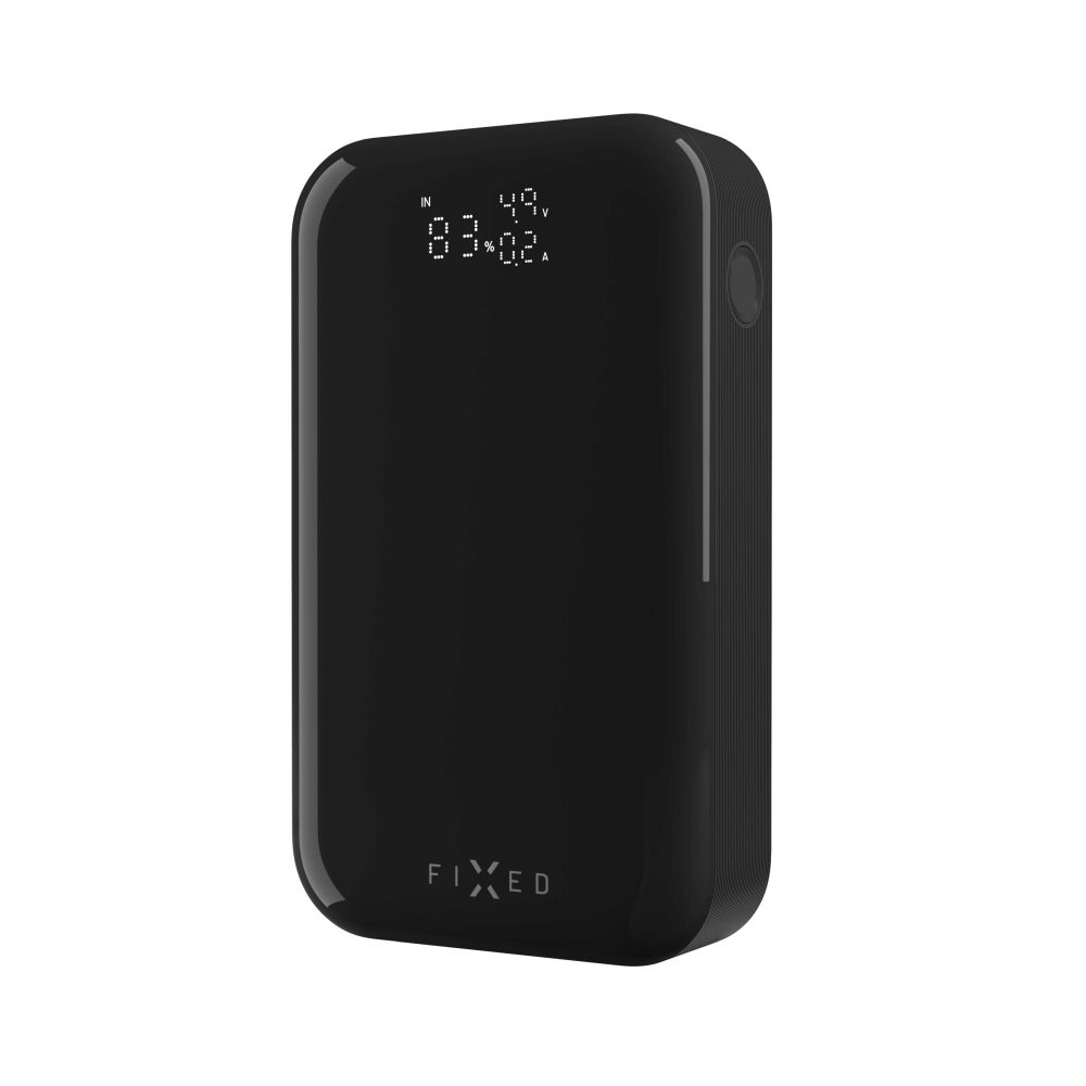 Levně Powerbanka FIXED Zen 10 Pro s LCD displejem a výstupem 30W, 10 000 mAh, černá