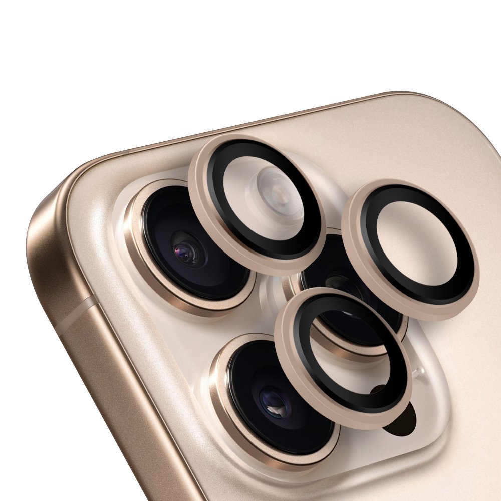 Levně Ochrana čoček OBAL:ME pro Apple iPhone 16 Pro-16 Pro Max Desert Titanium