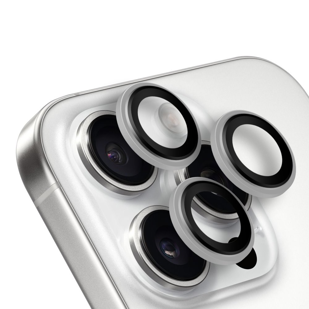 Levně Ochrana čoček OBAL:ME pro Apple iPhone 16 Pro-16 Pro Max White Titanium