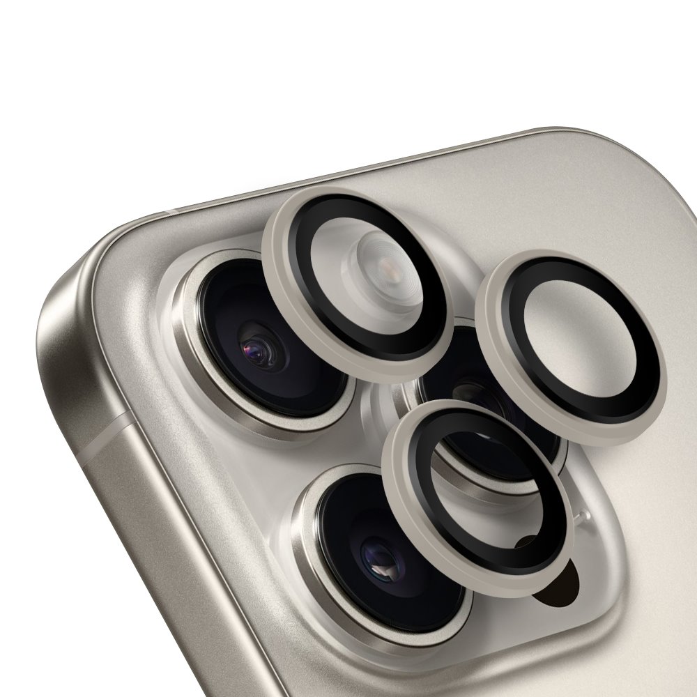 Levně Ochrana čoček OBAL:ME pro Apple iPhone 15 Pro-15 Pro Max Natural Titanium